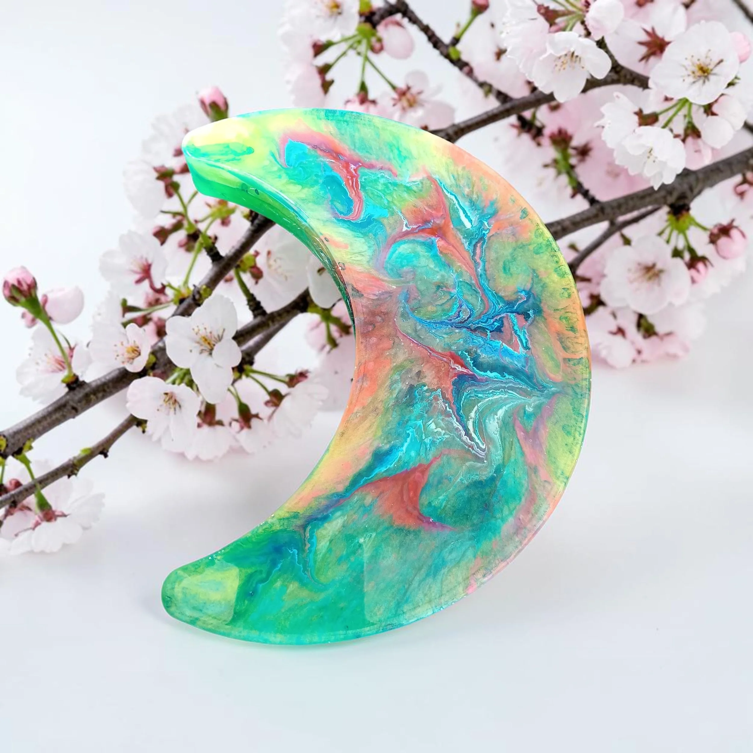Galaxy Swirl Crescent Moon