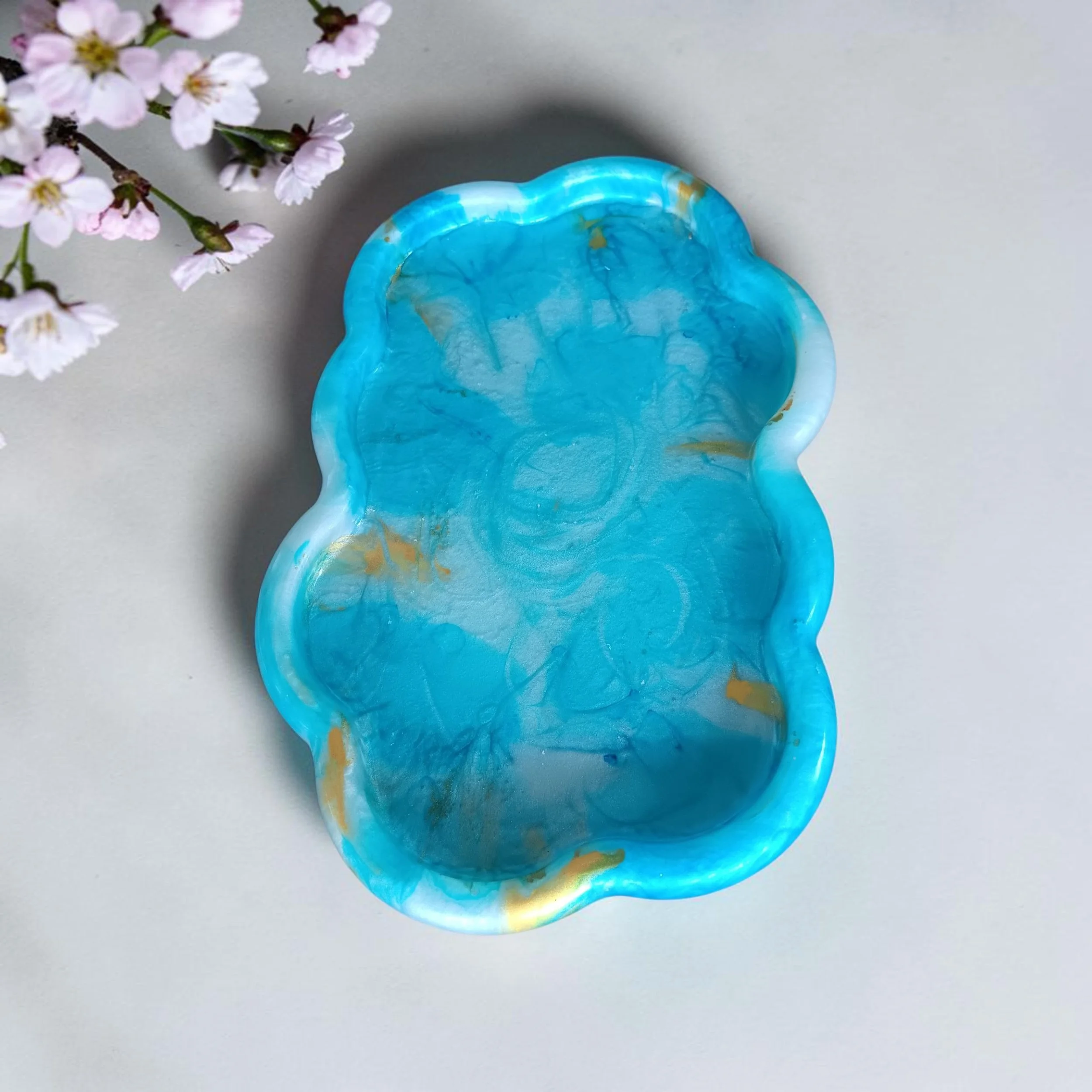 Turquoise Cloud Tray