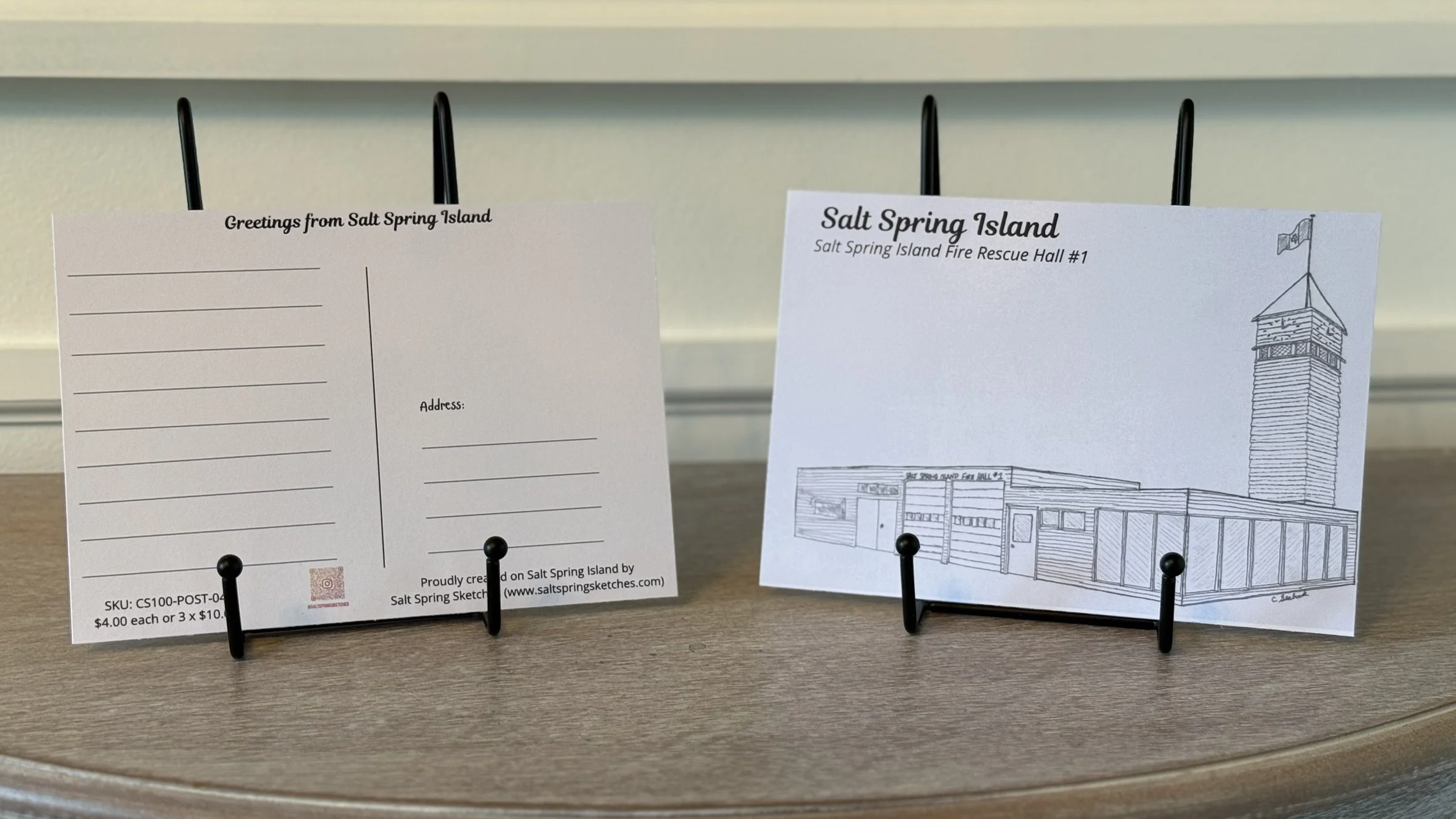 Postcard - Salt Spring Firehall
