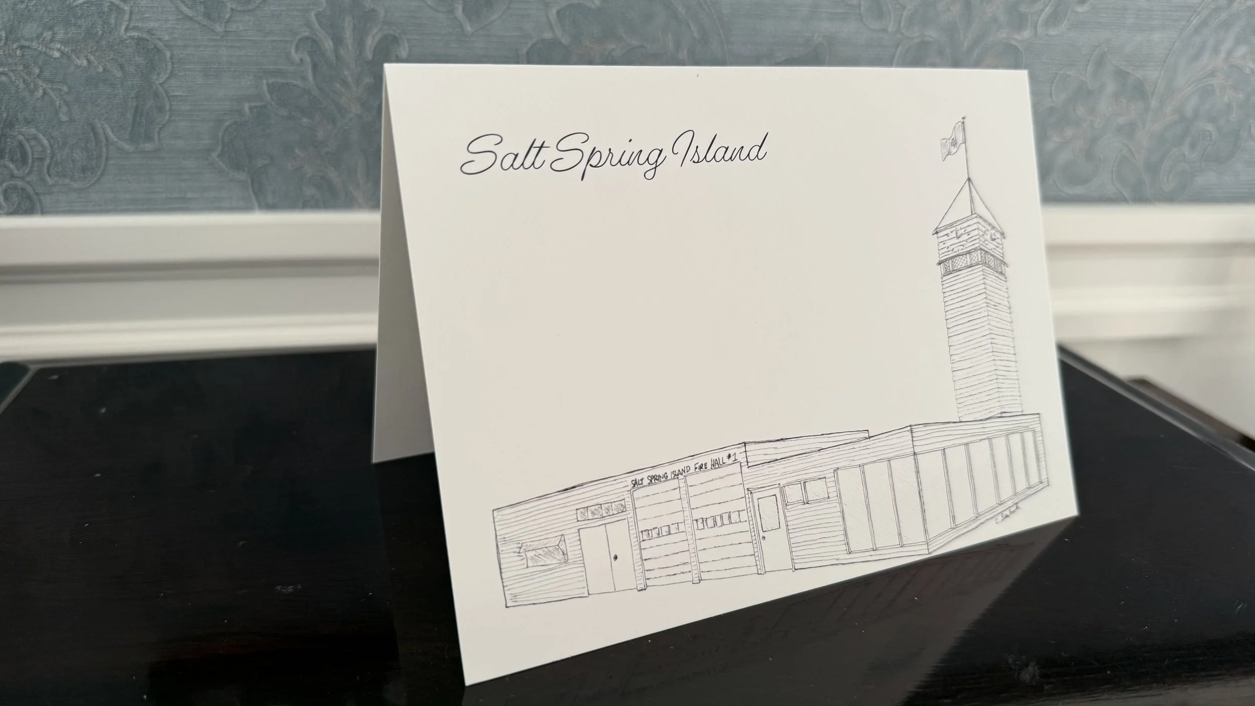 Fire Hall - Greeting Card