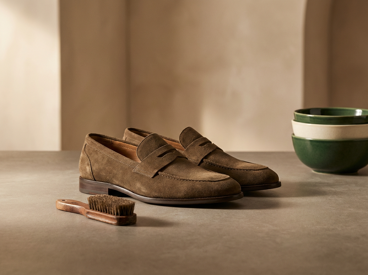 Suede Loafers