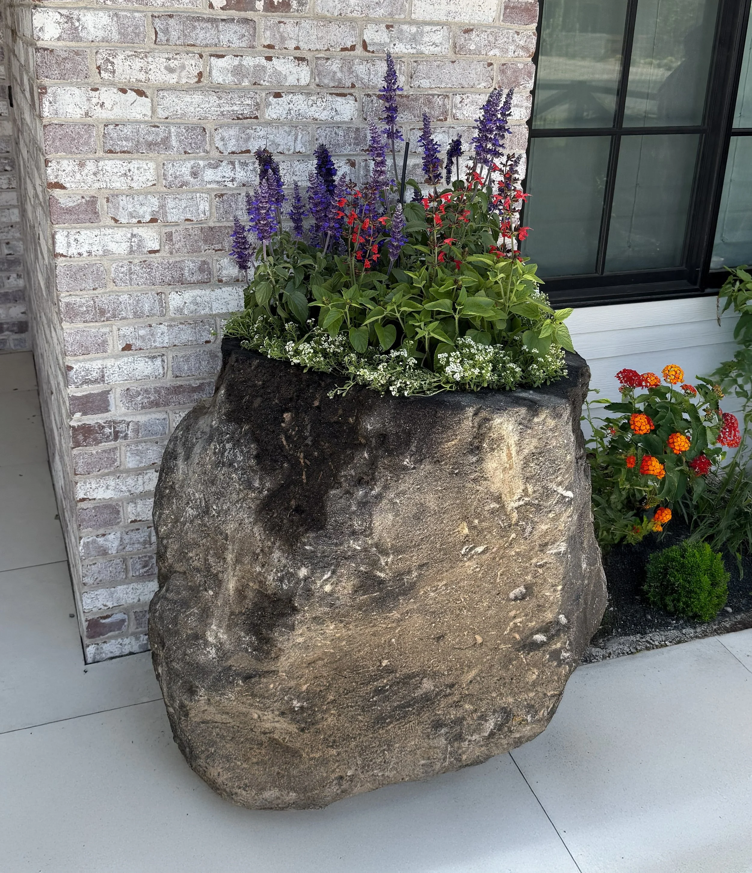 limestone planter
