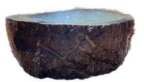 outdoor tub, bassalt stone