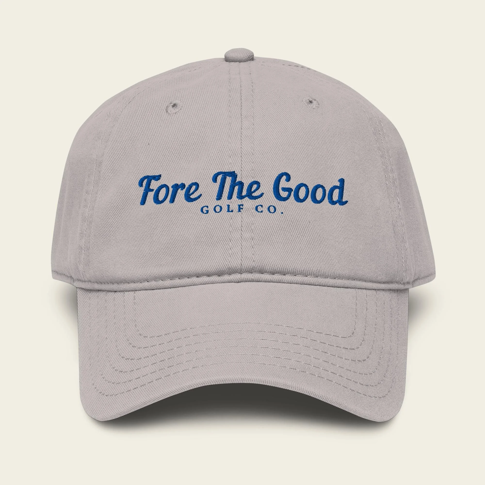 The Fairway Script - Embroidered Baseball Cap - Royal Blue