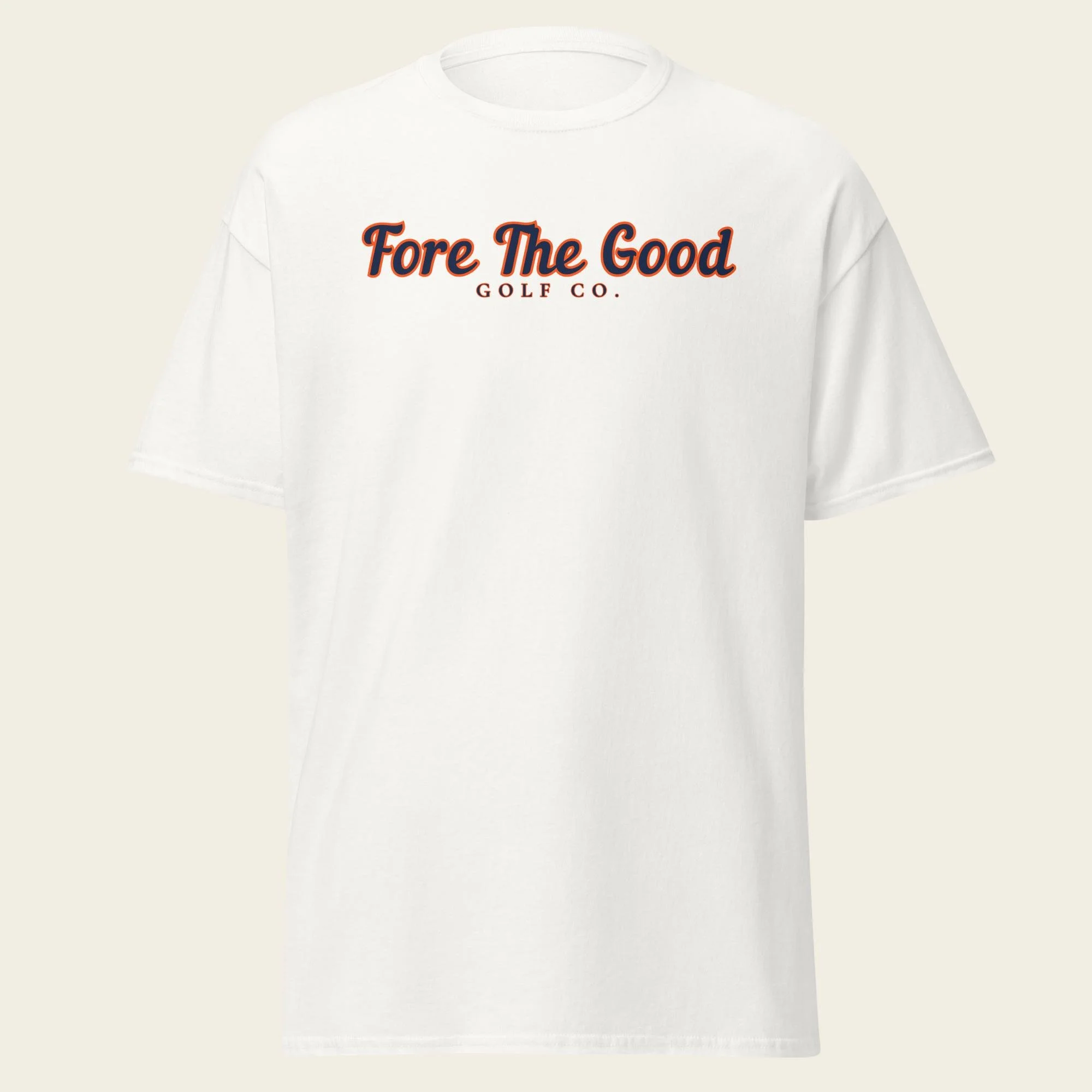 The Fairway Script - Unisex Classic Tee - Blue/Orange