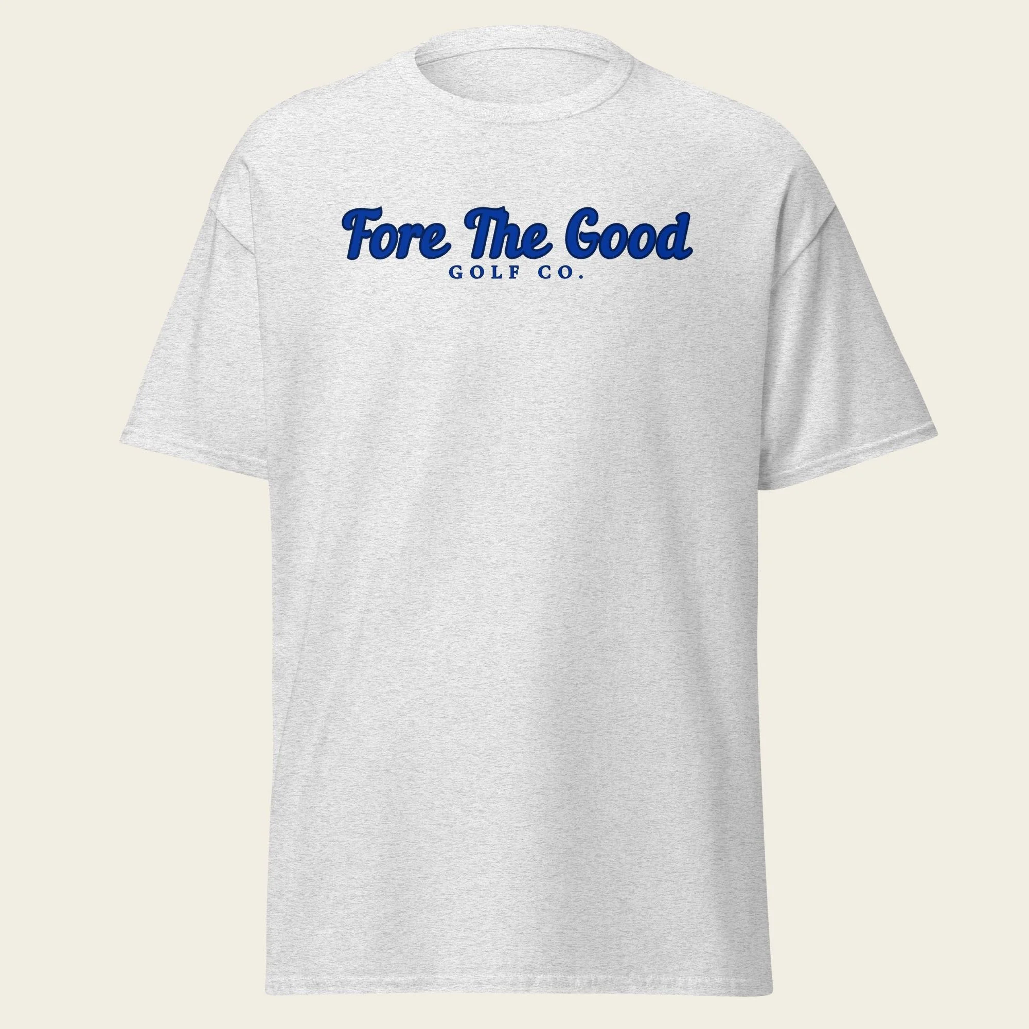 The Fairway script - Unisex Classic Tee - Blue/Black