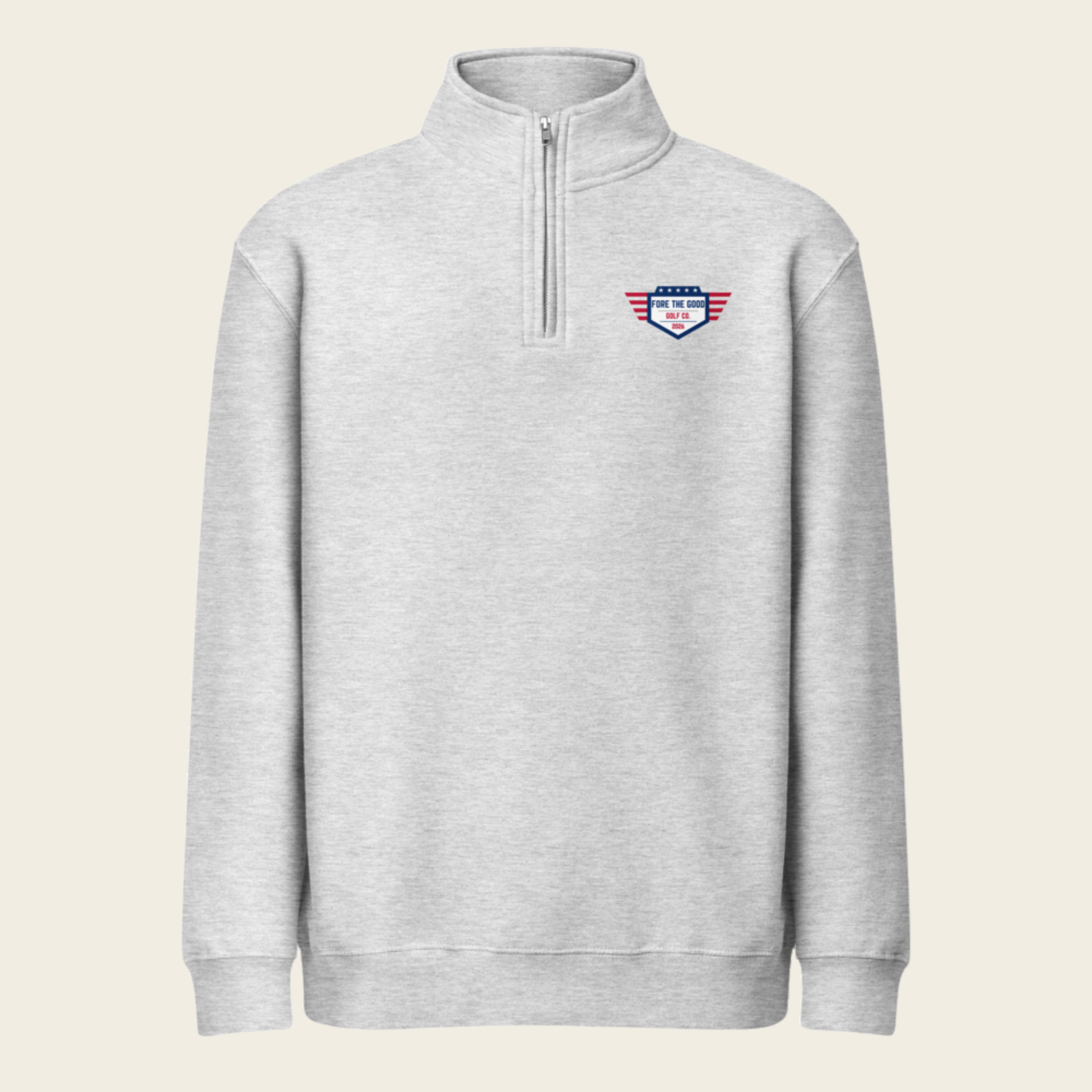 The Patriot - Lane Seven 1/4 Zip Sweatshirt - Red, White, Blue