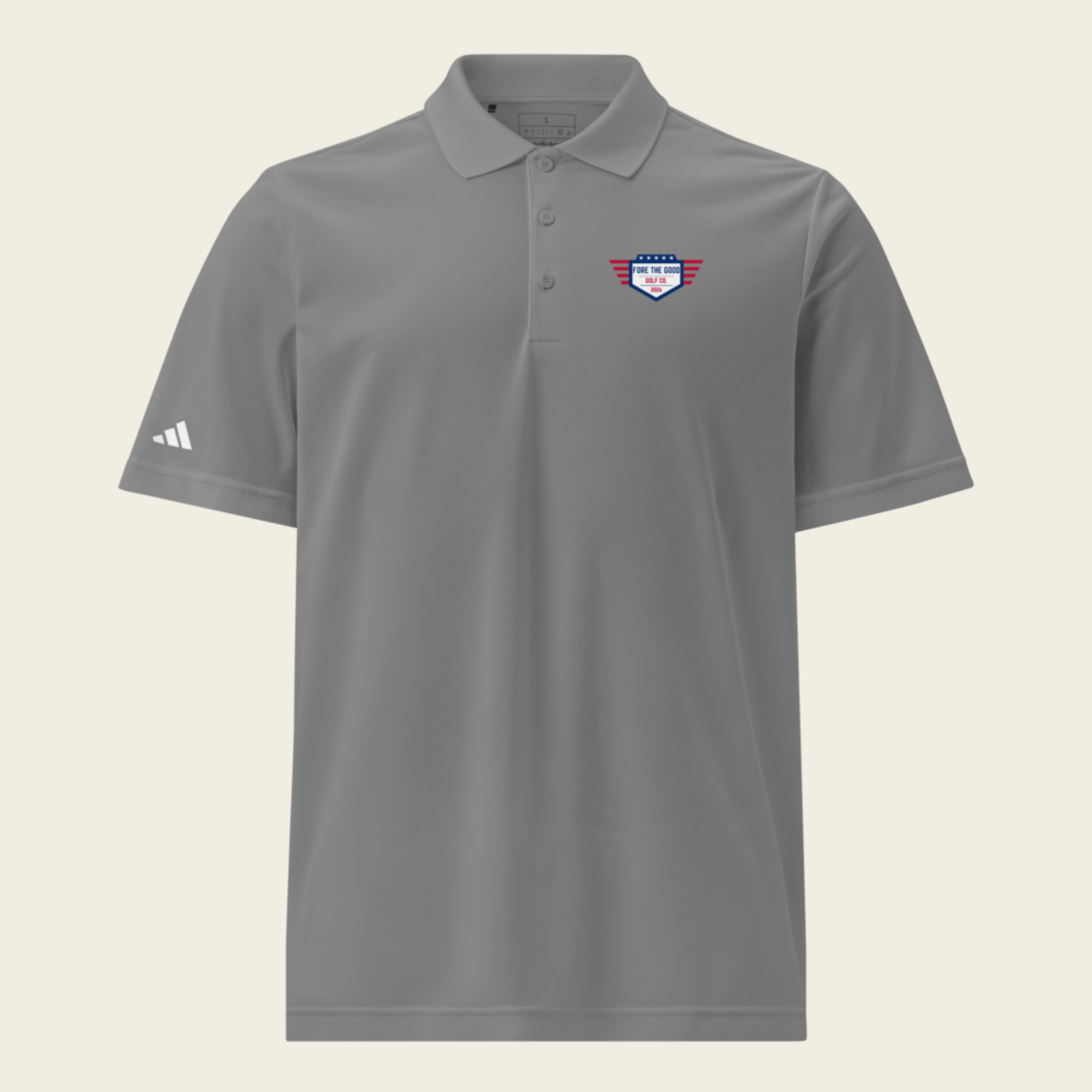 The Patriot - Adidas Sport Polo - Red, White, Blue