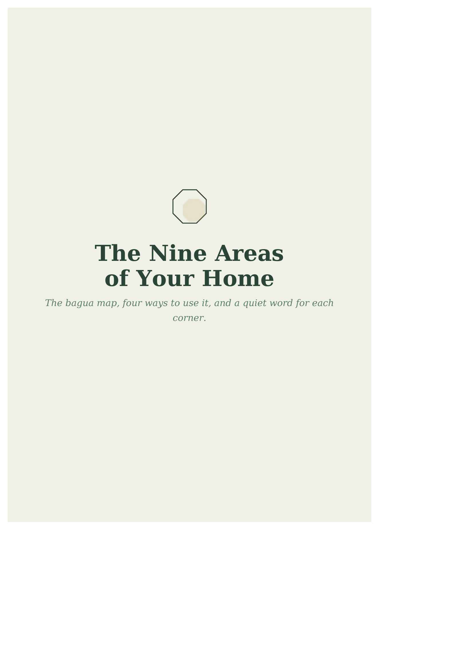 Nine Areas of your home