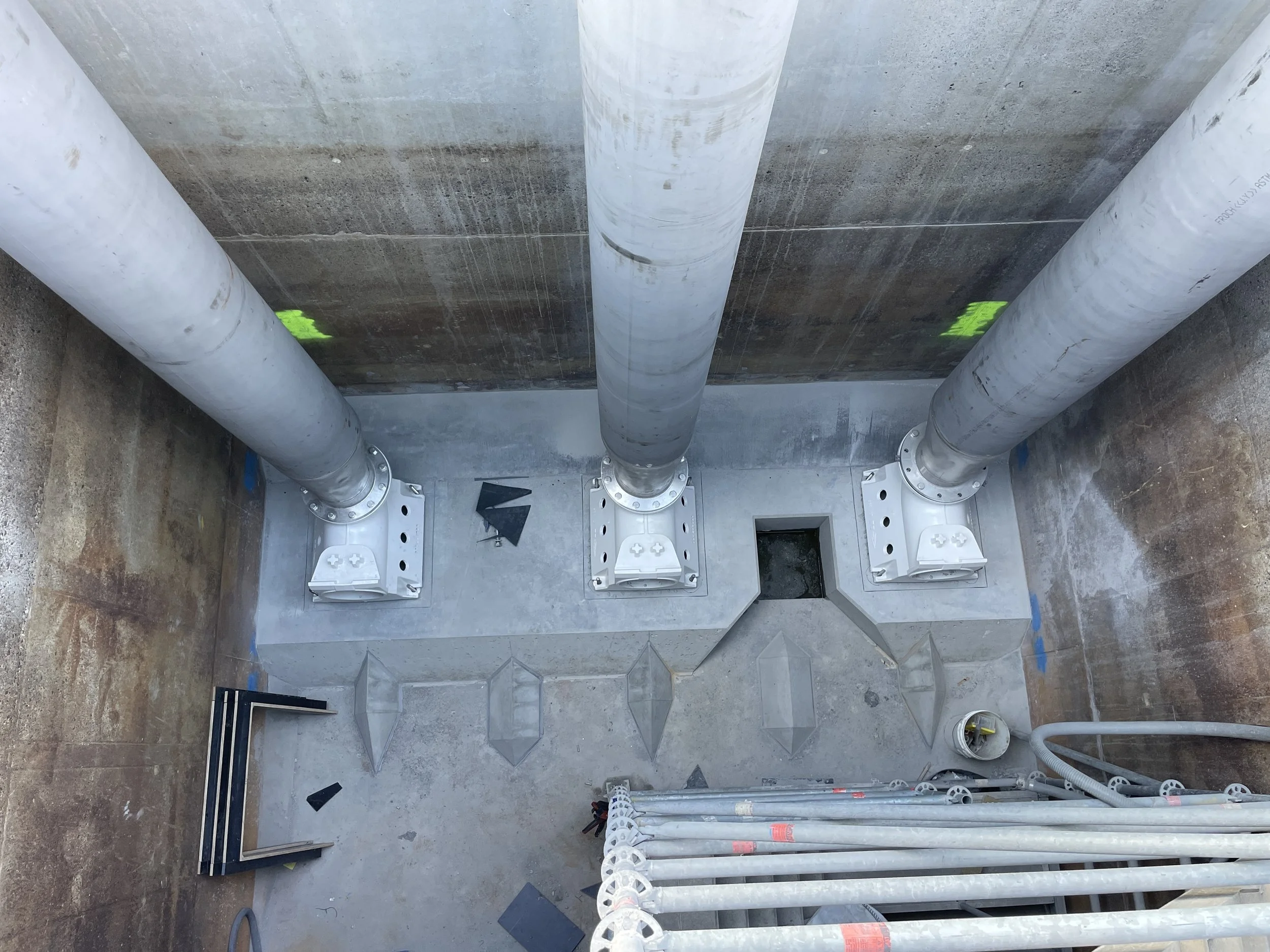 Liverpool sewerage treatment plant - Primary effluent pumping station