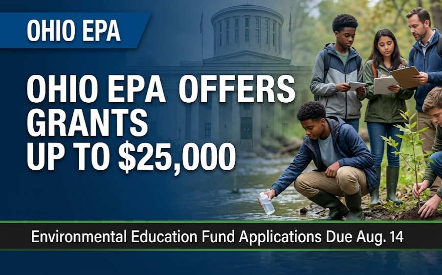 Ohio EPA Accepting Applications for Environmental Education Grants of Up to $25,000