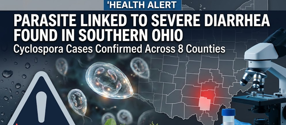 Parasite Linked To Explosive Diarrhea Illness Identified In Southern Ohio; Ross County Has The Highest Number Of Cases