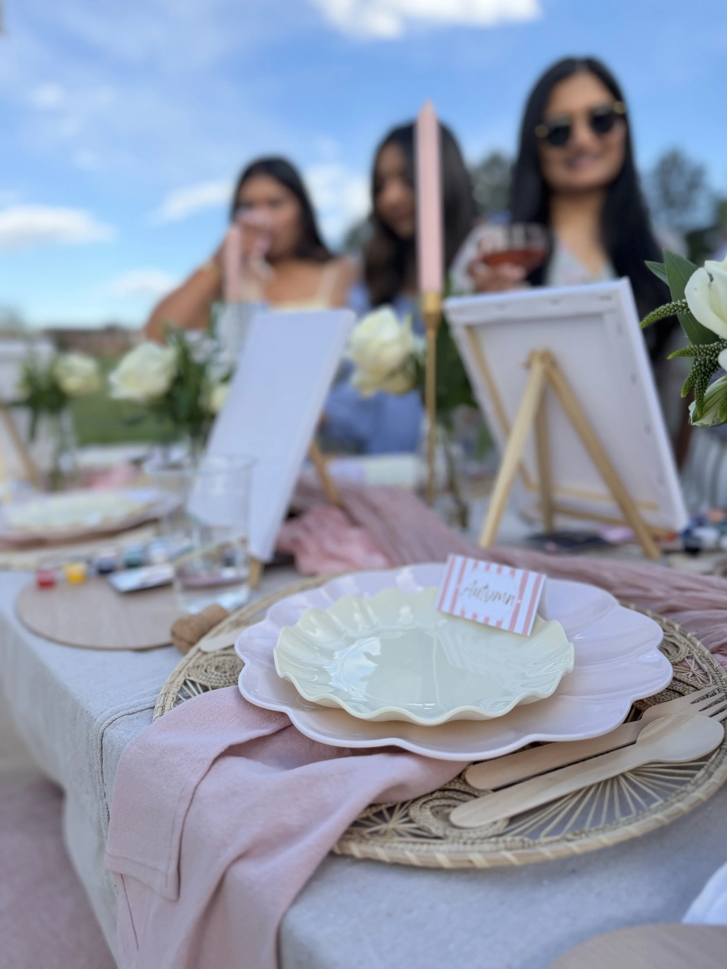 Baby sprinkle boho luxury picnic in Golden, CO