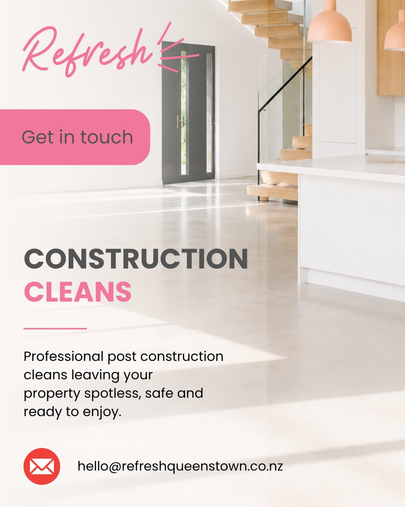 Construction finished? Let us take care of the final detail ✨

Our professional post-construction cleaning services remove dust, debris, and building residue, leaving your property spotless, safe, and ready to enjoy.

Perfect for:
🏡 New builds
🔨 Re