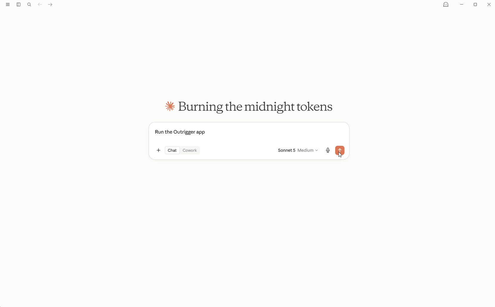 GIF showing a recording of Open Outrigger running.