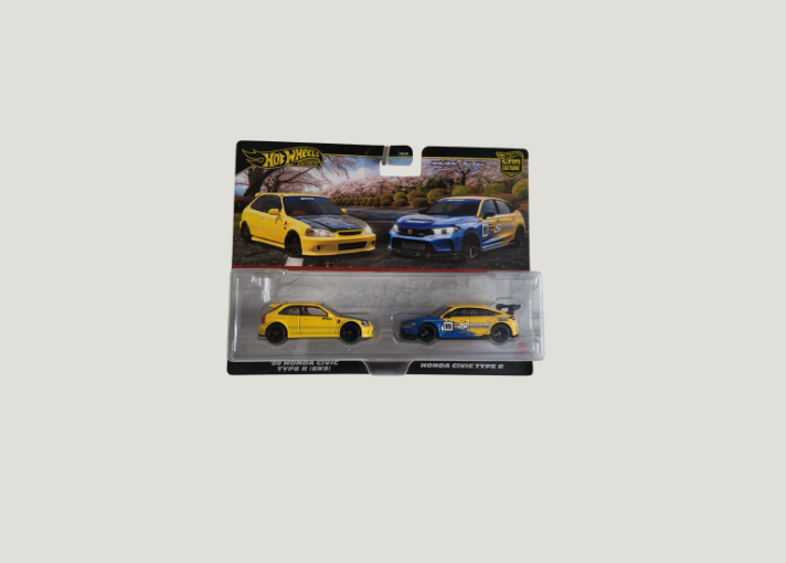 Hot Wheels Premium '99 Honda Civic Type R (EK9) twin pack