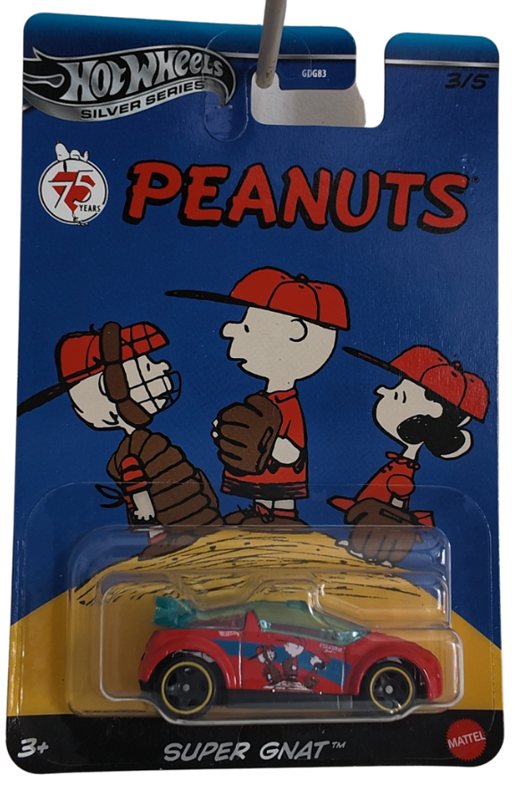 Peanuts Super Gnat Diecast Car - Hot Wheels Silver Series