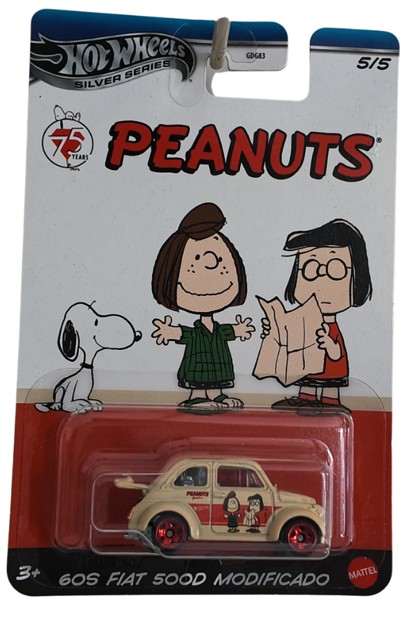 Hot Wheels Silver Series, Peanuts 60s Fiat 500D Modificado. 5/5