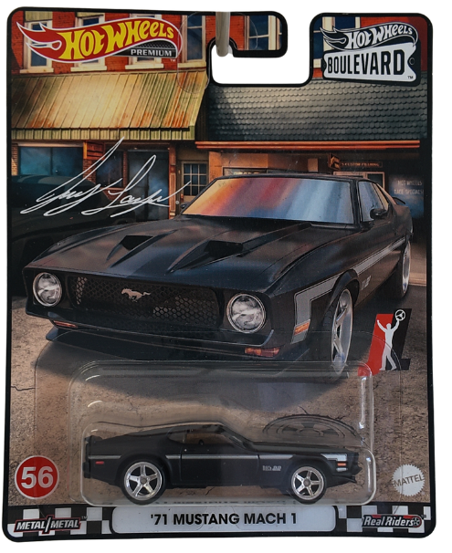 Hot Wheels Boulevard #56, '71 Mustang Mach 1 Diecast