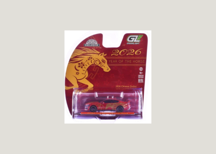 Green Light 2024 Ford Mustang Dark Horse., 2026 Year of the Horse Exclusive