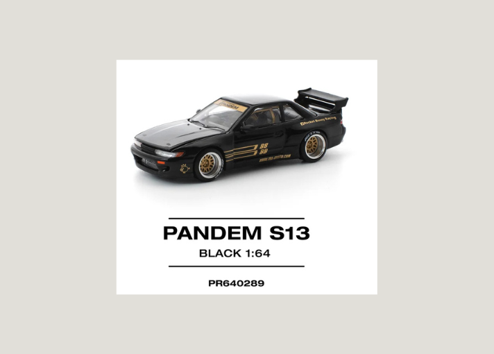 Pandem S13 Diecast Model - Black Edition