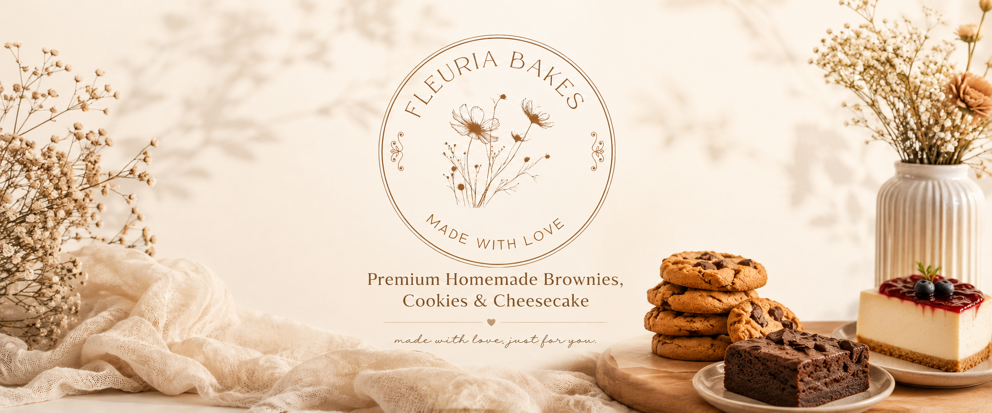Freshly baked every day using quality ingredients, crafted with love for every special moment.