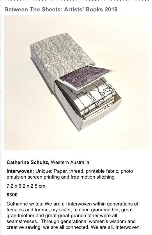 Between the Sheets 2019 - Interwoven by Cathy Schultz