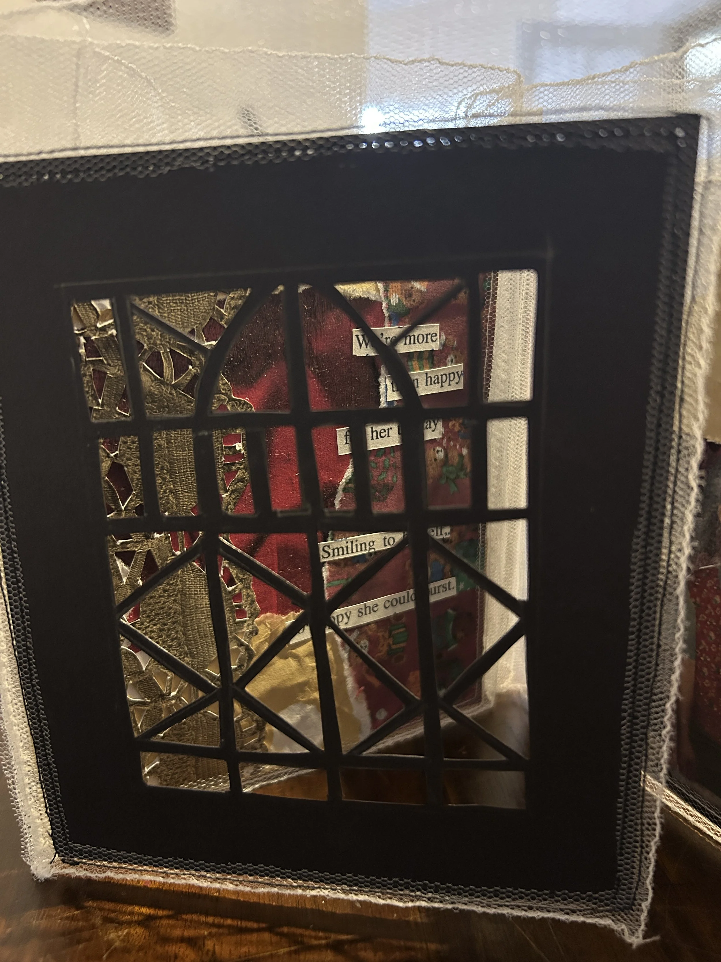 cut panel hiding the page behind - secret
