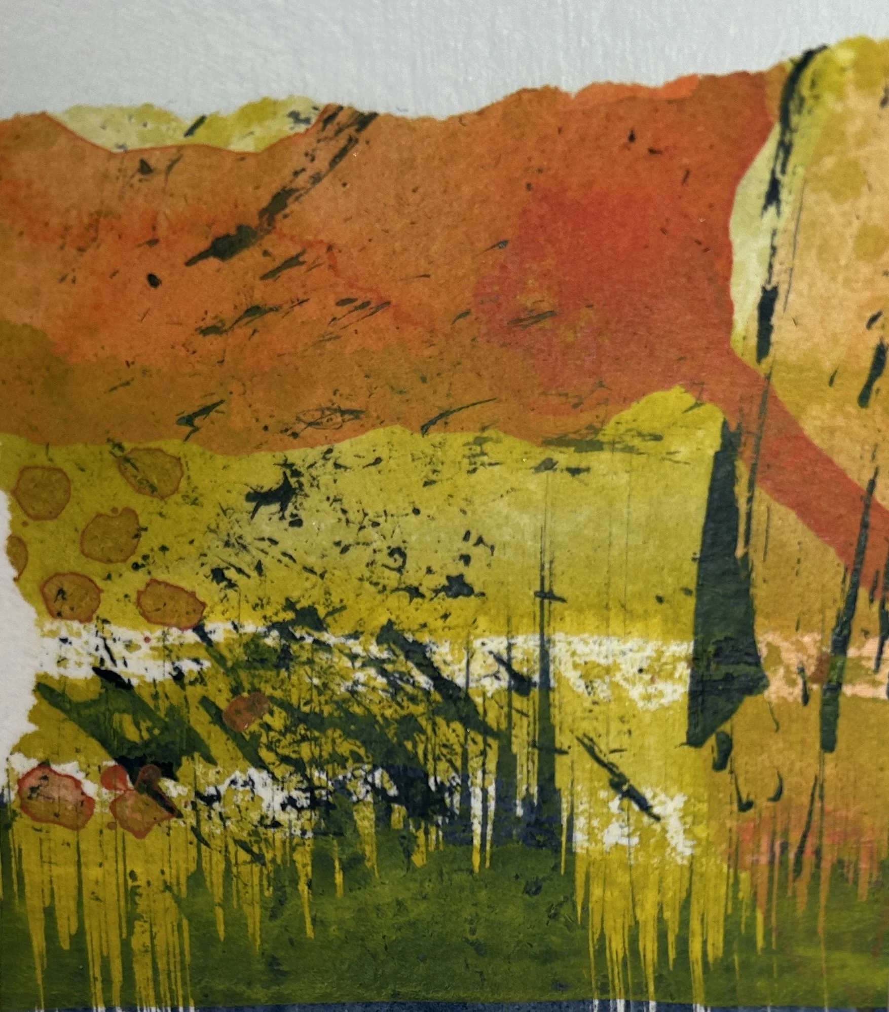 mixed media of marks, work in progress.