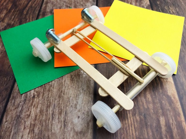 Build a rubber band car