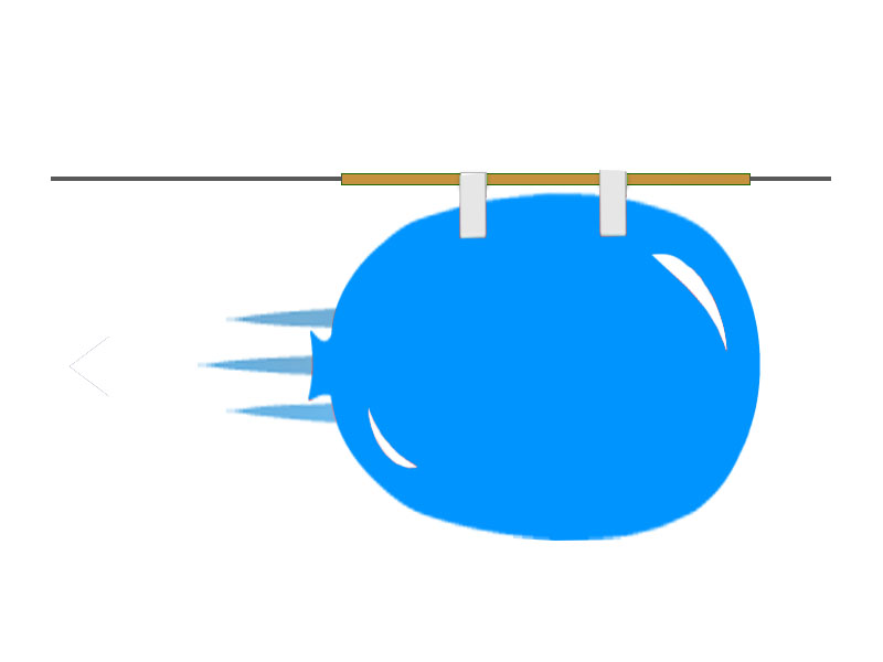 Make a balloon rocket