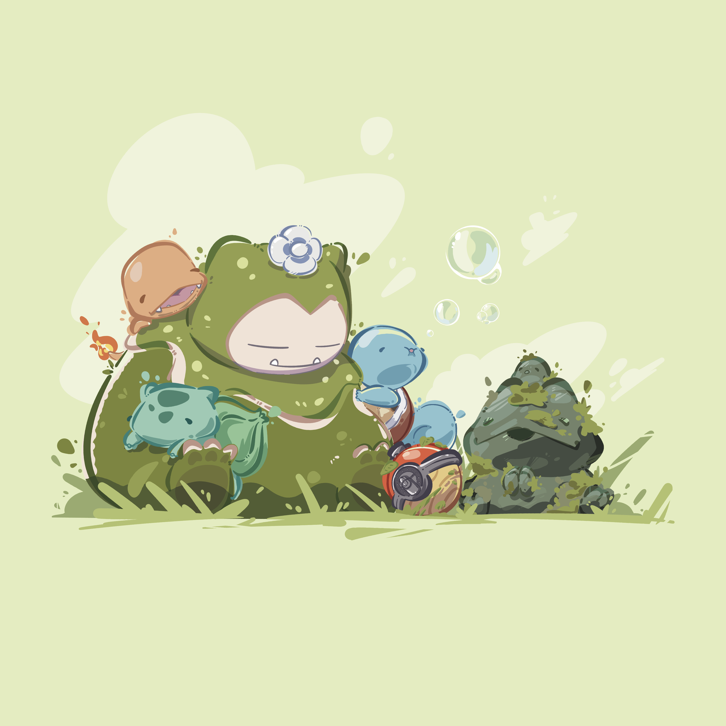 Koro And Toki Art Print- Pokopia