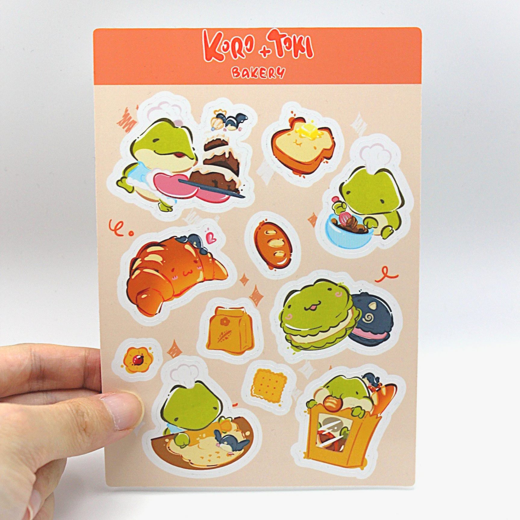 Koro and Toki Sticker Sheet- Bakery