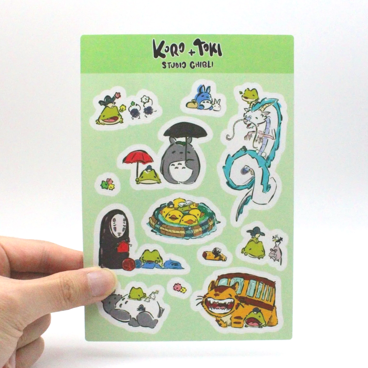 Koro and Toki Sticker Sheet- Studio Ghibli