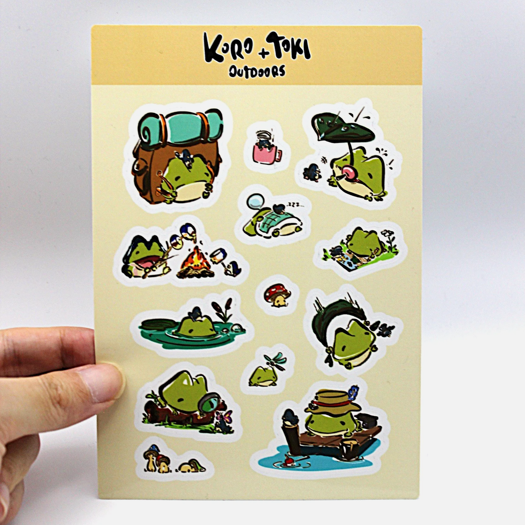 Koro and Toki Sticker Sheet- Outdoors