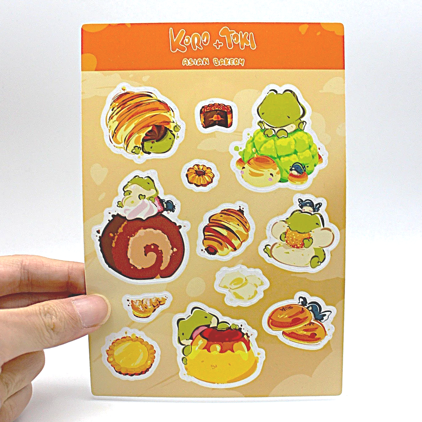 Koro And Toki Sticker Sheet- Asian Bakery