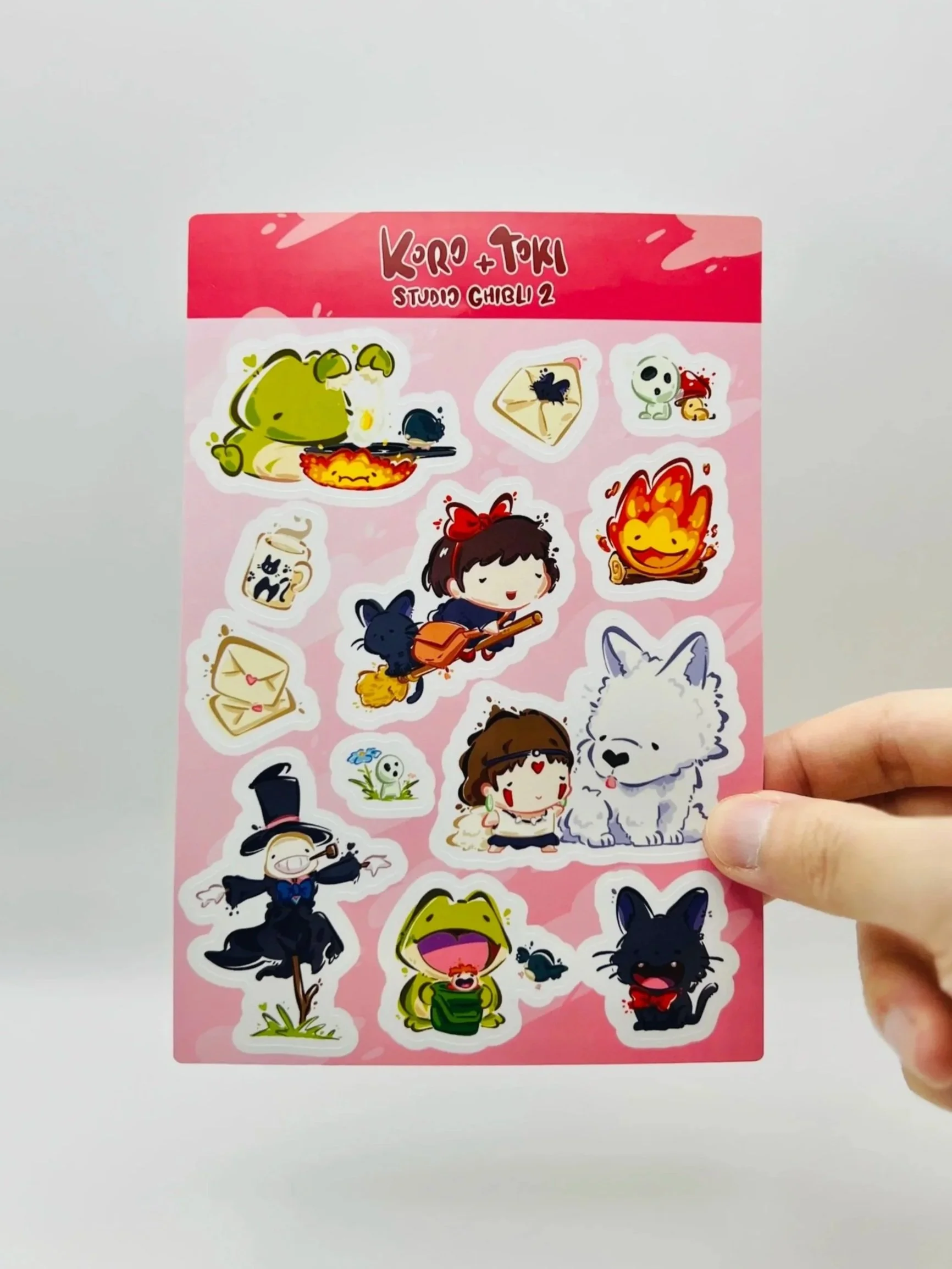 Koro and Toki Sticker Sheet- Studio Ghibli 2