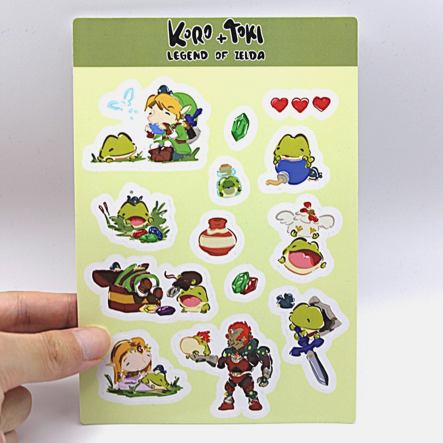 Koro and Toki Sticker Sheet- Legend Of Zelda
