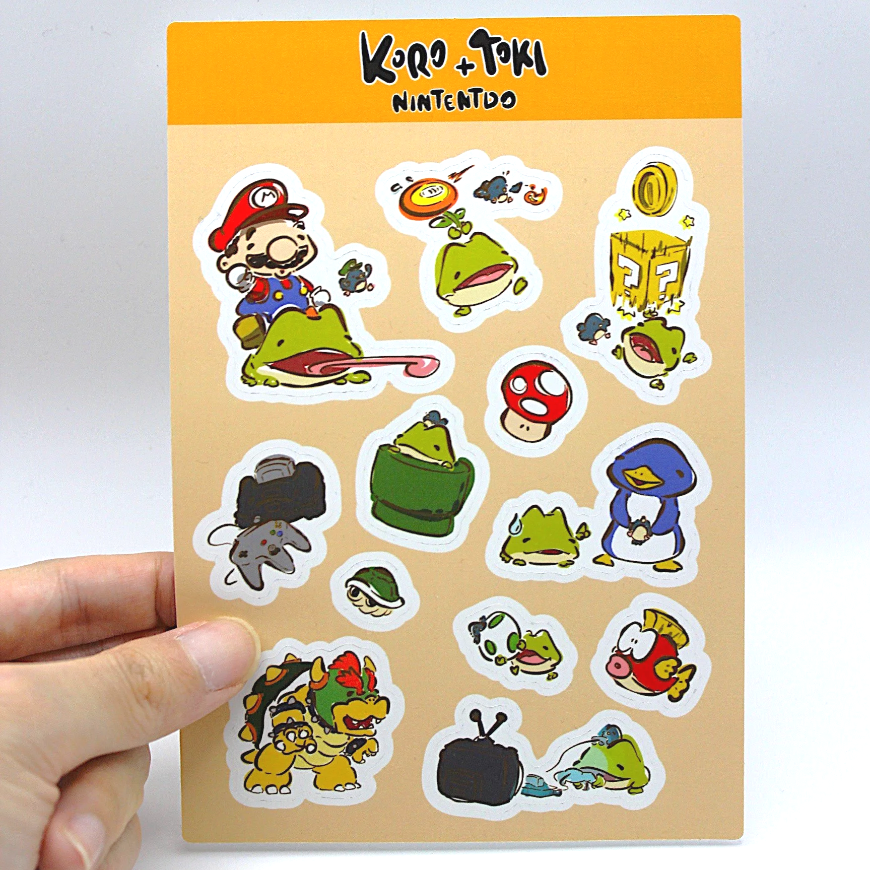 Koro and Toki Sticker Sheet- Nintendo