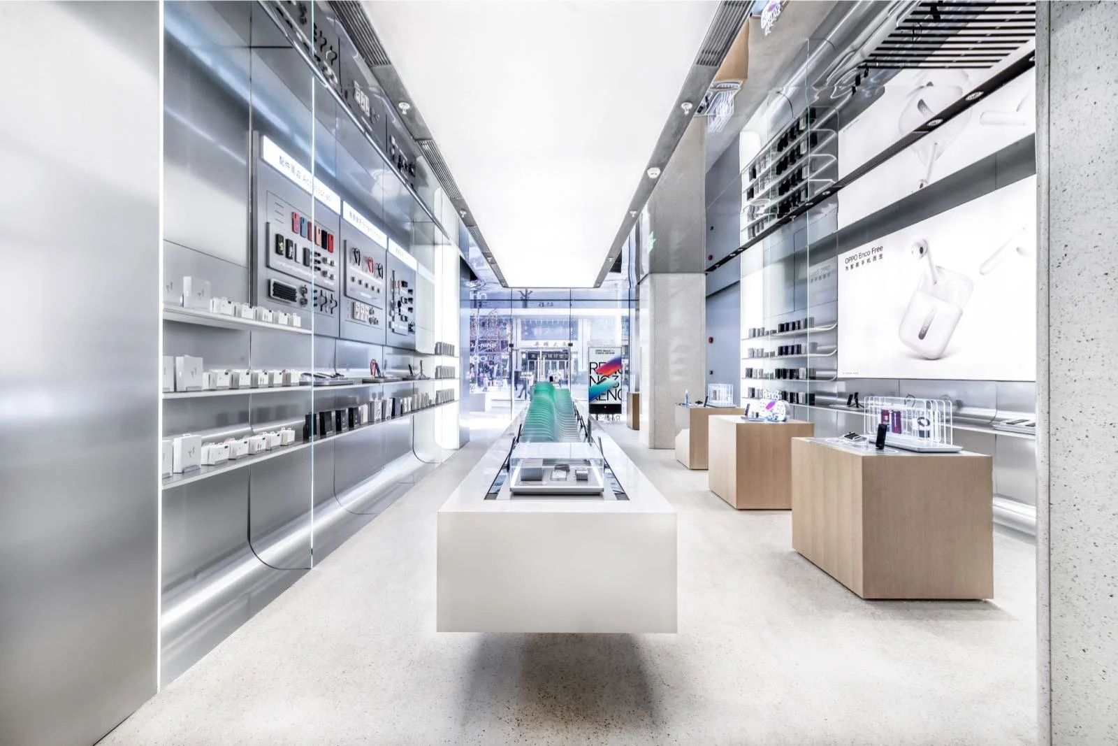 Oppo Store Beijing, architectural design project