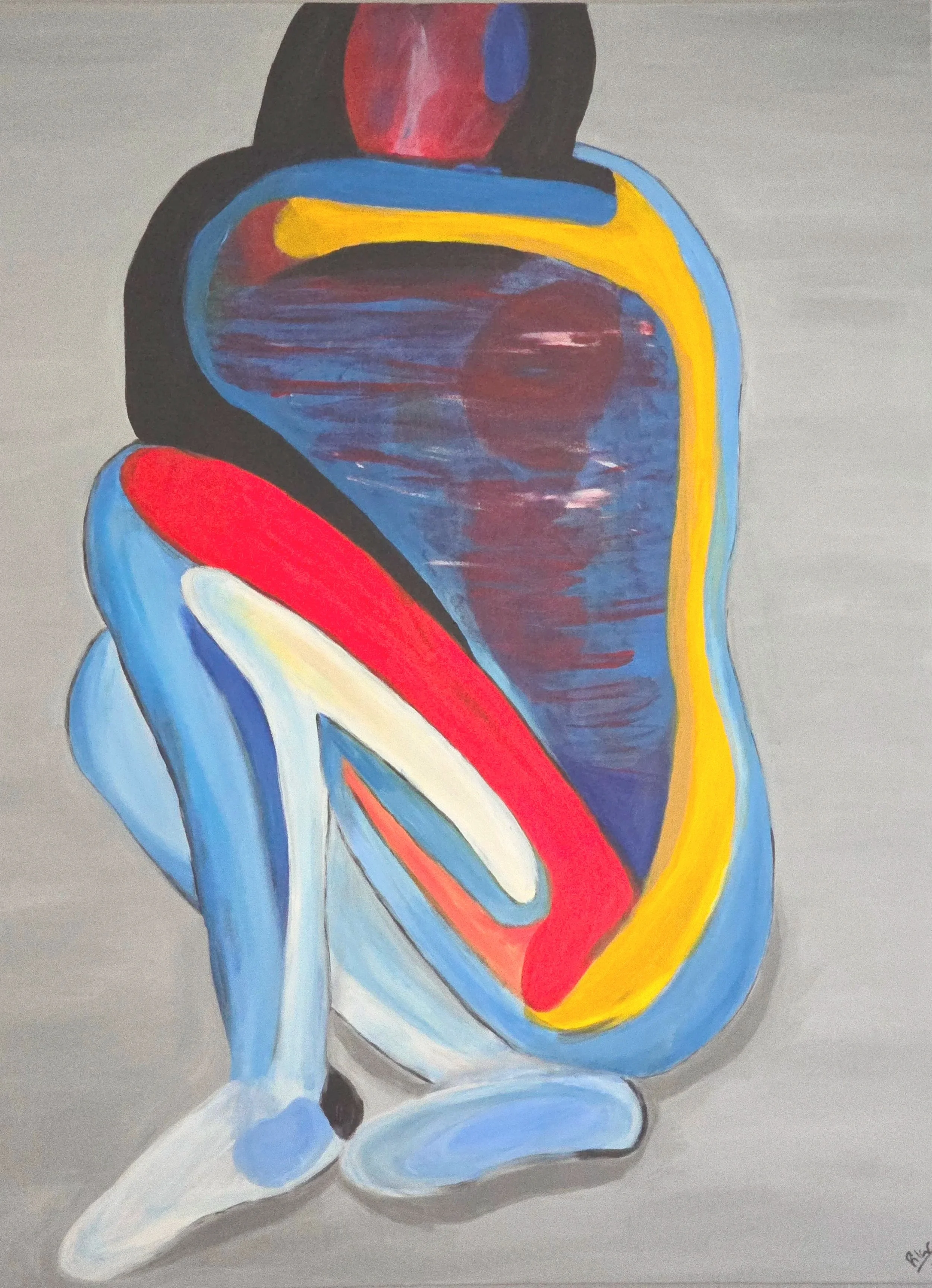 METASTASES,  2019  | Acrylic on gallery-wrapped canvas with painted edges  | 
48” X 36" X 1.5" | A tribute to a friend's journey, honoring the strength held in moments of quiet surrender.