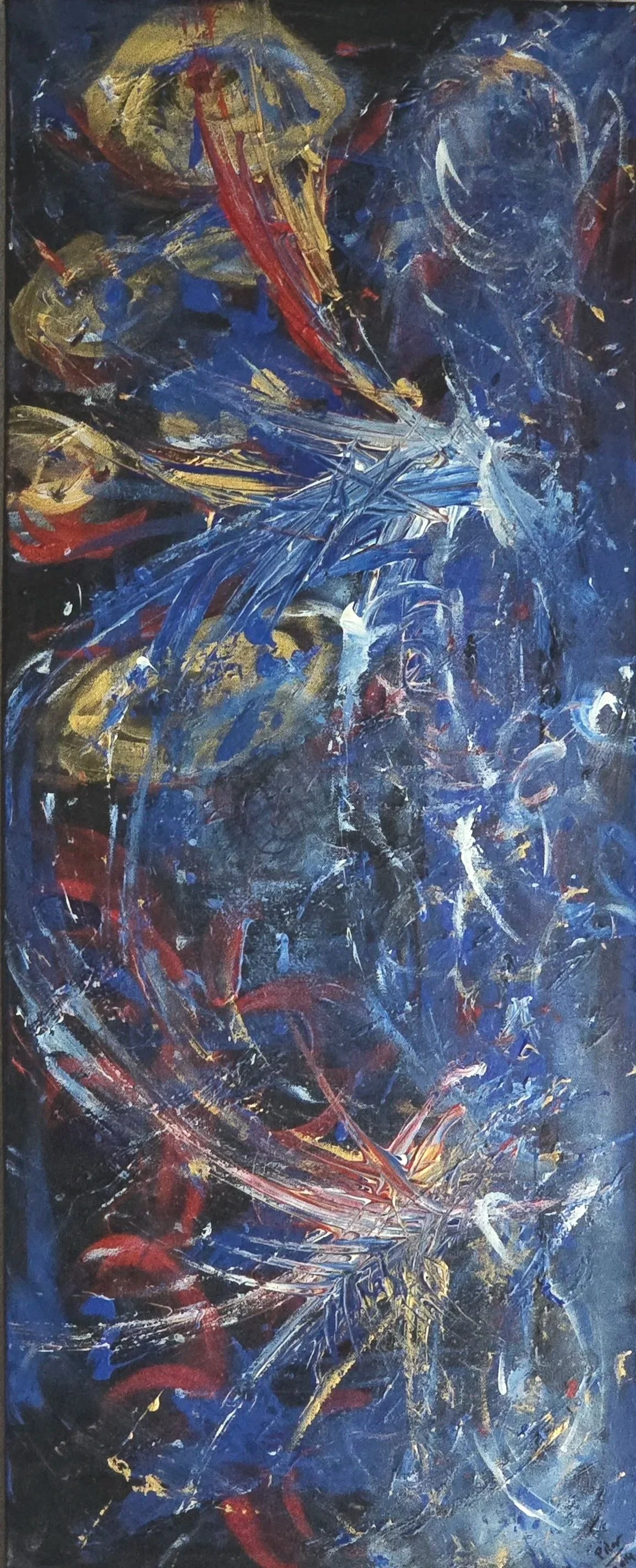 FIREWORKS, 2014  | Acrylic on gallery-wrapped canvas with painted edges  | 
40” X 16" X 1.5".