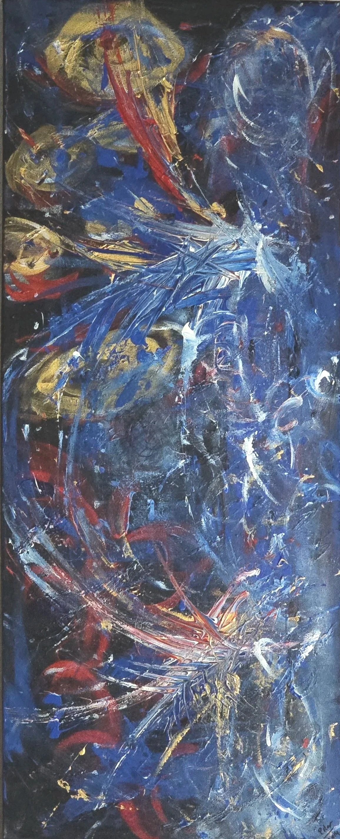 FIREWORKS, 2014  | Acrylic on gallery-wrapped canvas with painted edges  | 
40” X 16" X 1.5".