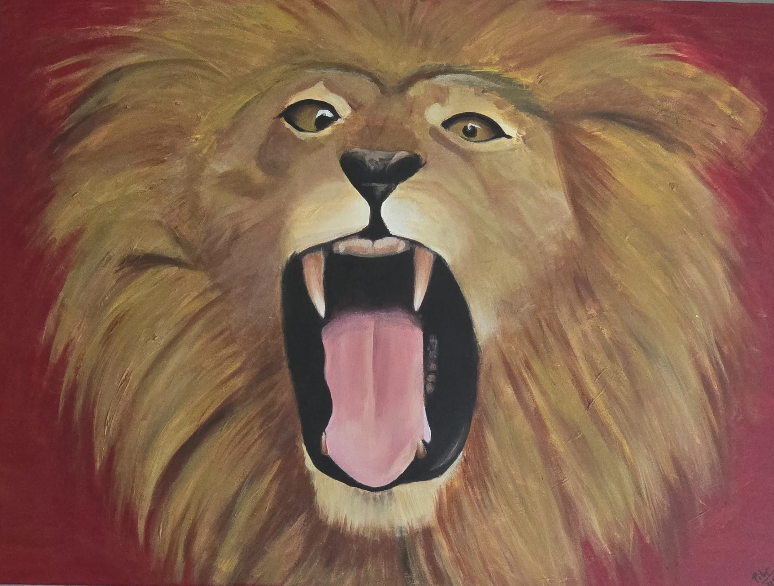 ROAR,  2010 | Acrylic on gallery-wrapped canvas with painted edges  | 
30” X 40" X 1.5".