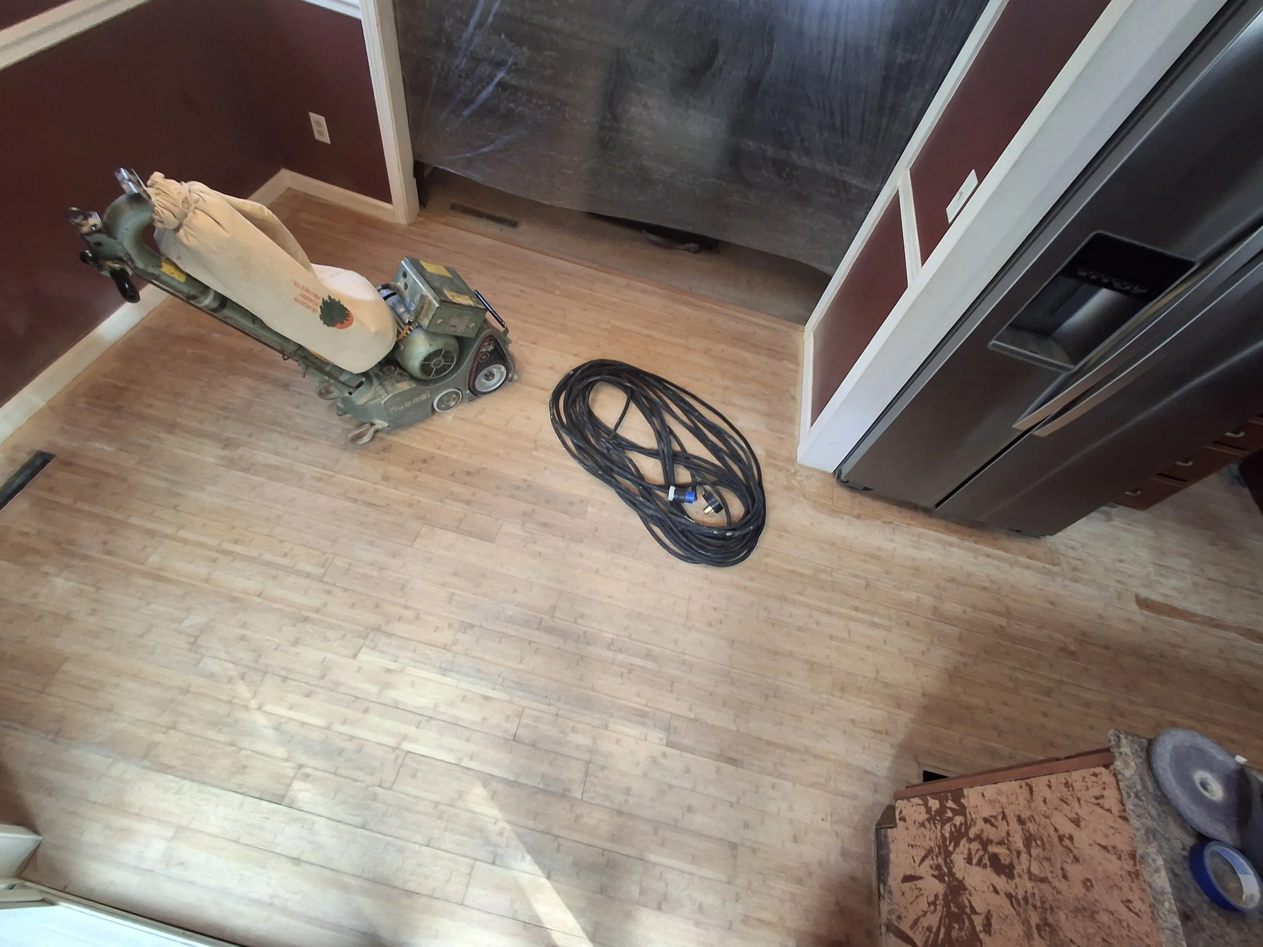 Residential flooring project completed by Floyd's Flooring & Stairs. Expert installation of hardwood flooring, luxury vinyl plank, engineered hardwood, stair renovations, floor repairs, and flooring remodels throughout the Piedmont and Triad, NC