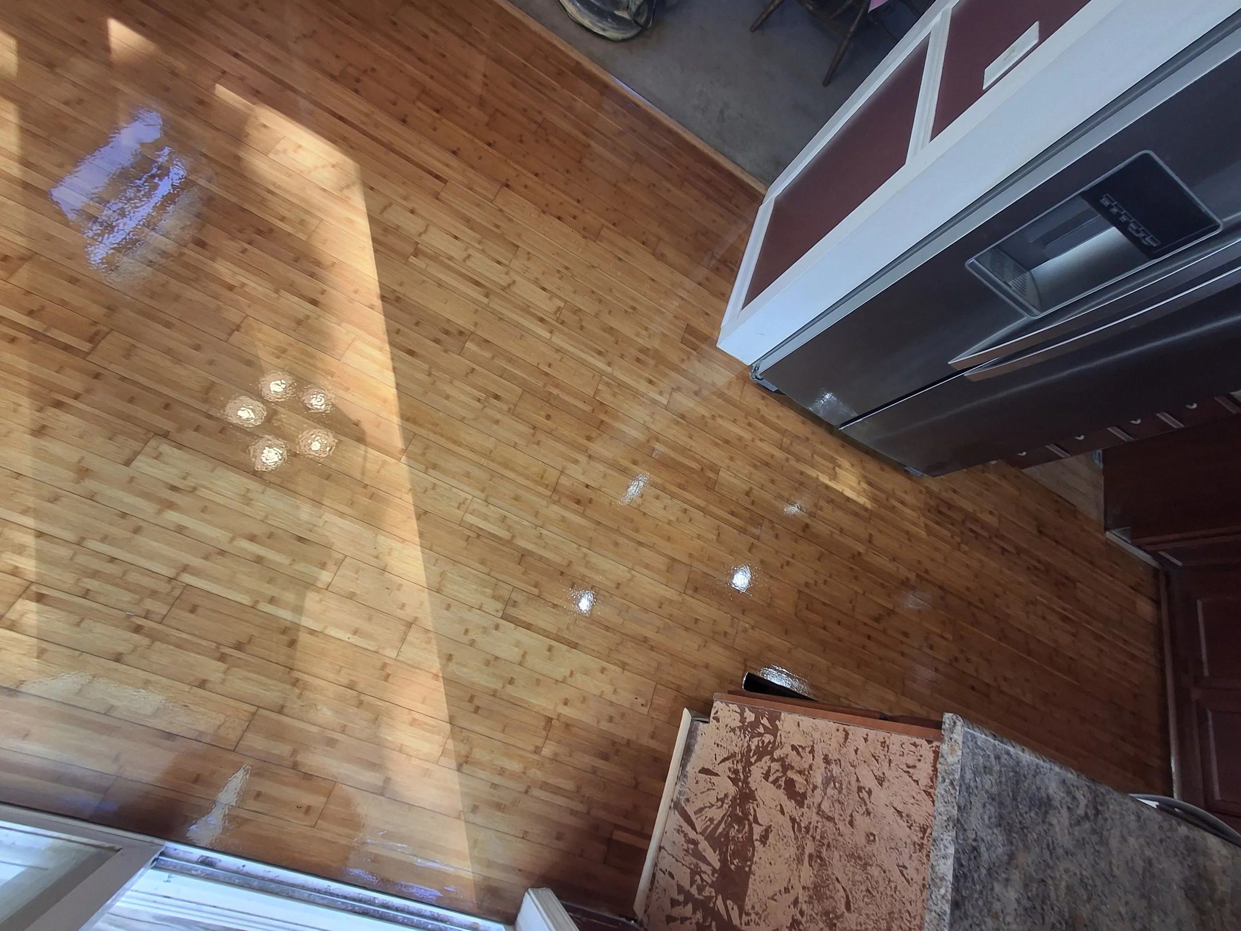 Residential flooring project completed by Floyd's Flooring & Stairs. Expert installation of hardwood flooring, luxury vinyl plank, engineered hardwood, stair renovations, floor repairs, and flooring remodels throughout the Piedmont and Triad, NC