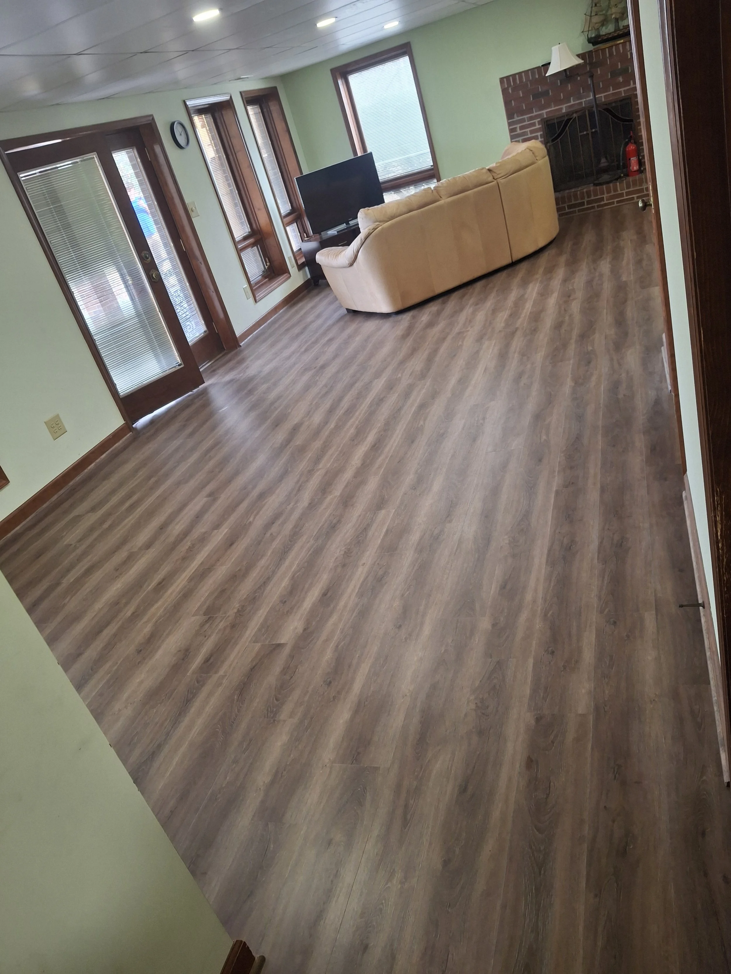 High-quality craftsmanship from Floyd's Flooring & Stairs specializing in hardwood flooring, LVP flooring, engineered hardwood, stair refinishing, floor replacement, and subfloor repair serving Winston-Salem, Greensboro, High-Point, NC
