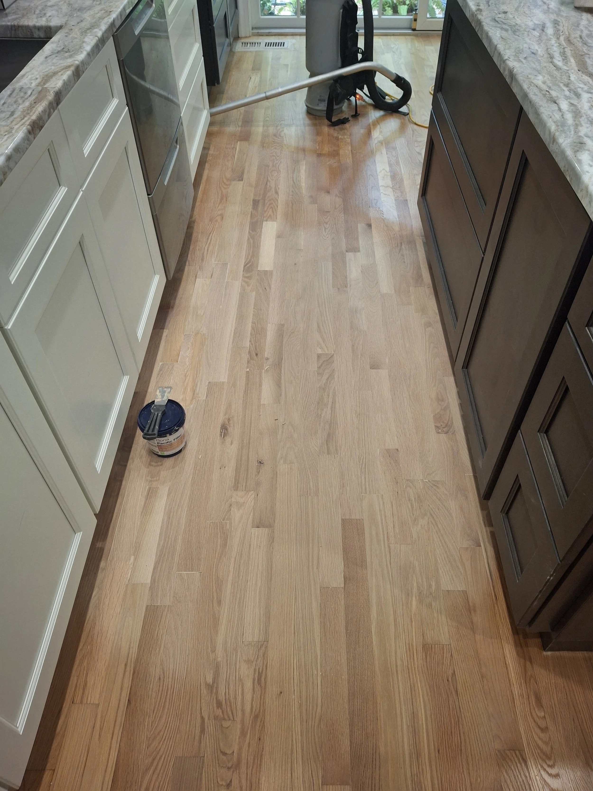 Residential flooring project completed by Floyd's Flooring & Stairs. Expert installation of hardwood flooring, luxury vinyl plank, engineered hardwood, stair renovations, floor repairs, and flooring remodels throughout the Piedmont and Triad, NC