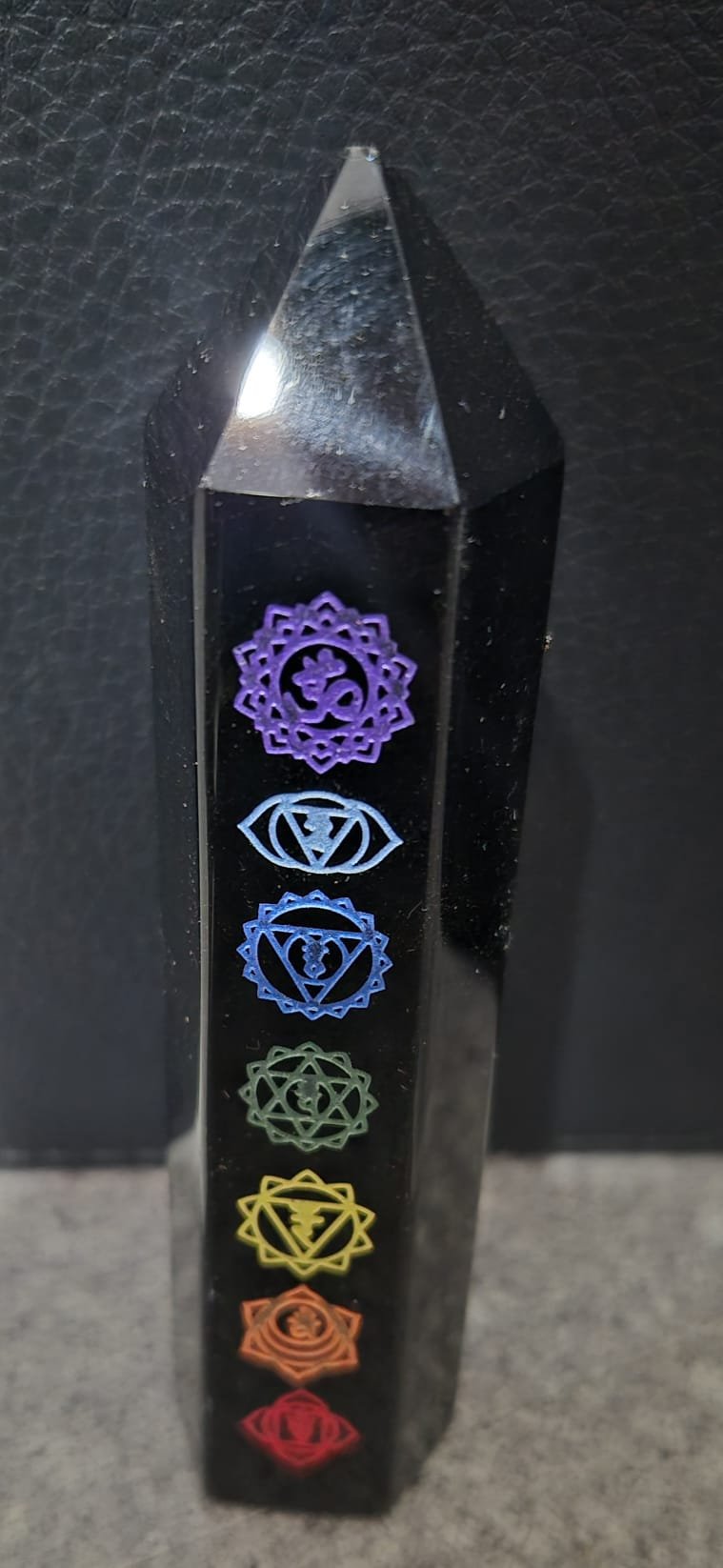 Cristal d'Obsidienne Chakras Équilibrants