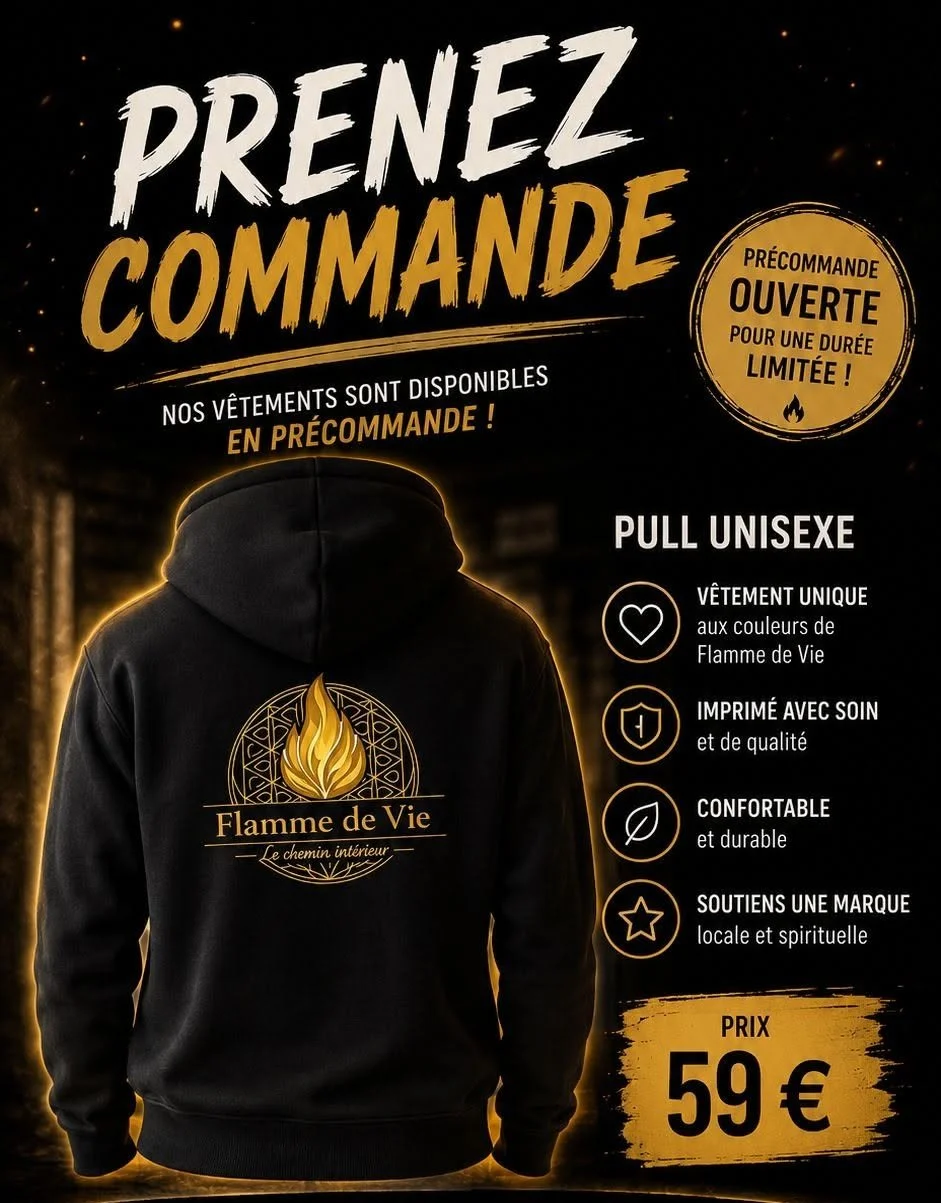 Pull Unisexe Flamme de Vie
